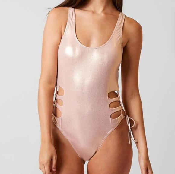 The Bikini Lab Other - BIKINI LAB | One Piece Swim Suit | Metallic Rose